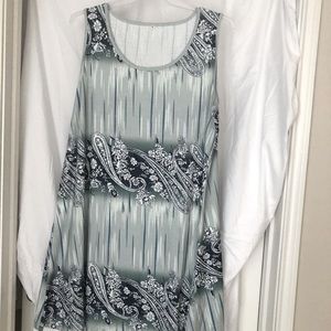 Plus size knit tank dress 2XL never worn